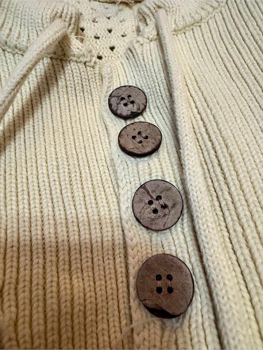 Yellow Knit Button-Front Cardigan - Picture 4 of 8